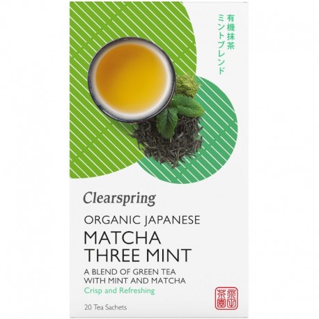 Ceai Verde Matcha Menta Bio 20 doze Clearspring