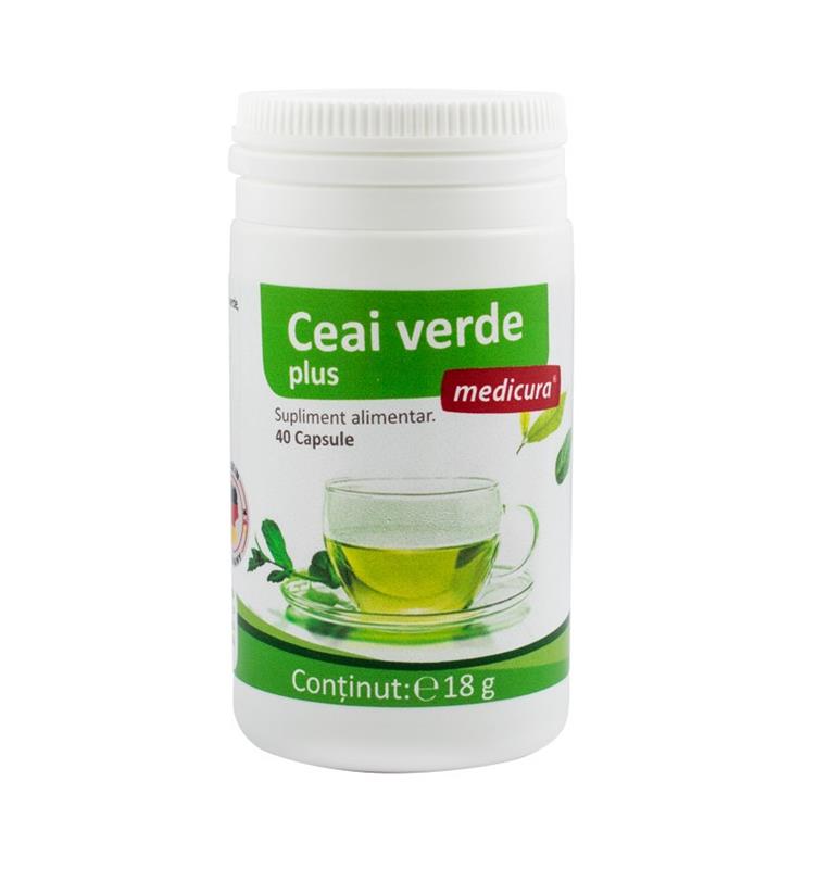Ceai Verde Plus 40cps Medicura