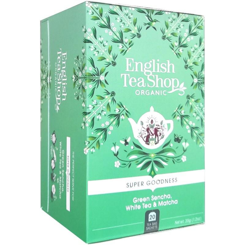 Ceai Verde Sencha cu Ceai Alb si Matcha Bio 20 doze English Tea Shop
