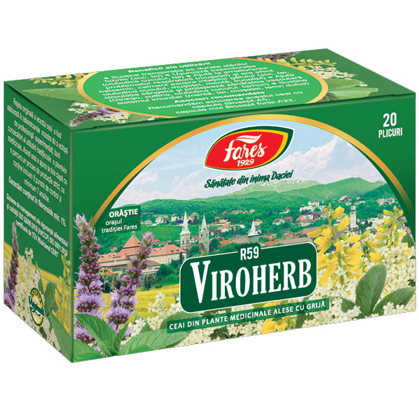 Ceai Viroherb 20 pliculete Fares