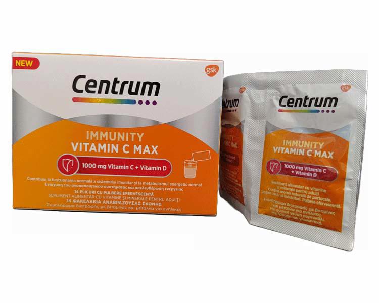 Centrum Imunity Vitamina C Max + D 1000 miligrame 14 plicuri GSK