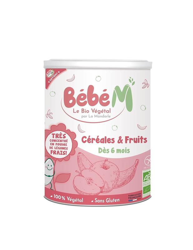 Cereale Bio cu Fructe pentru Bebelusi La Mandorle 400gr