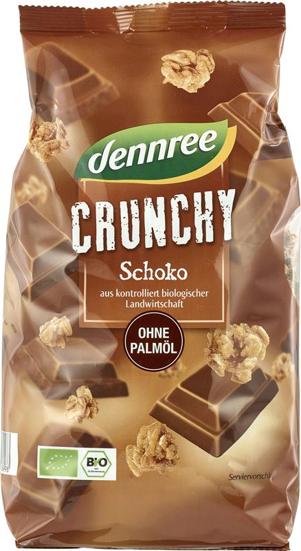 Cereale Crunchy cu Ciocolata Bio 750 grame Dennree