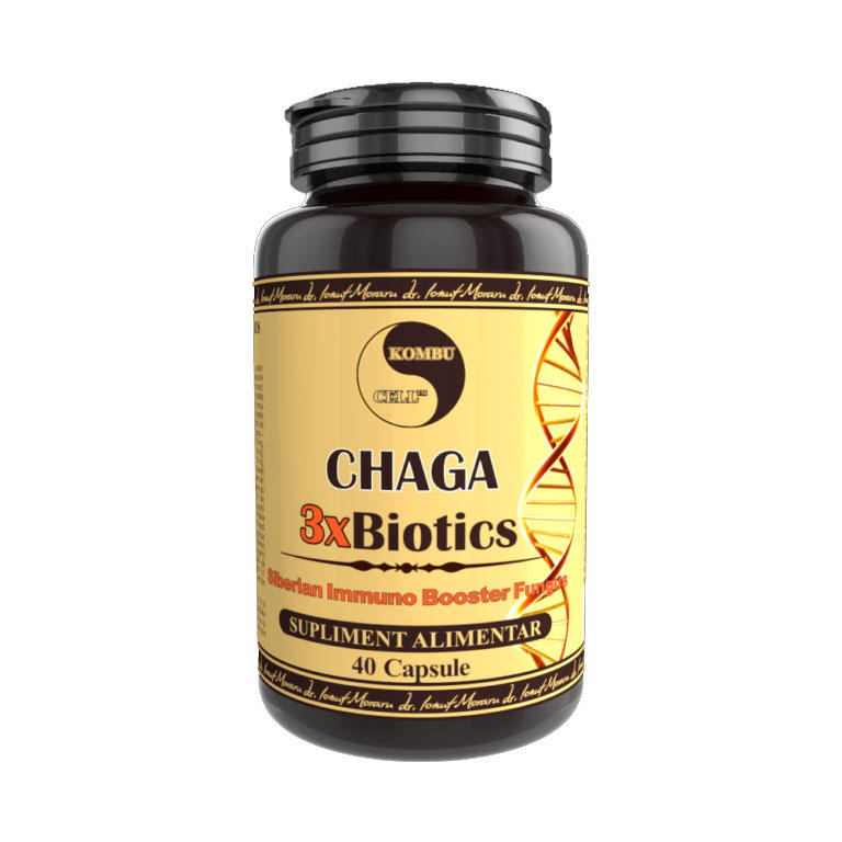 Chaga 3xBiotics 40 capsule Pro Natura