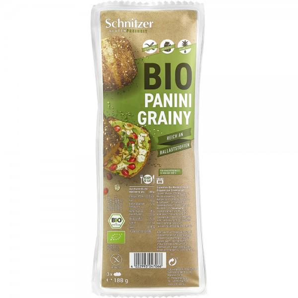 Chifle Panini cu Seminte Fara Gluten Bio 3 bucati 188 grame Schnitzer