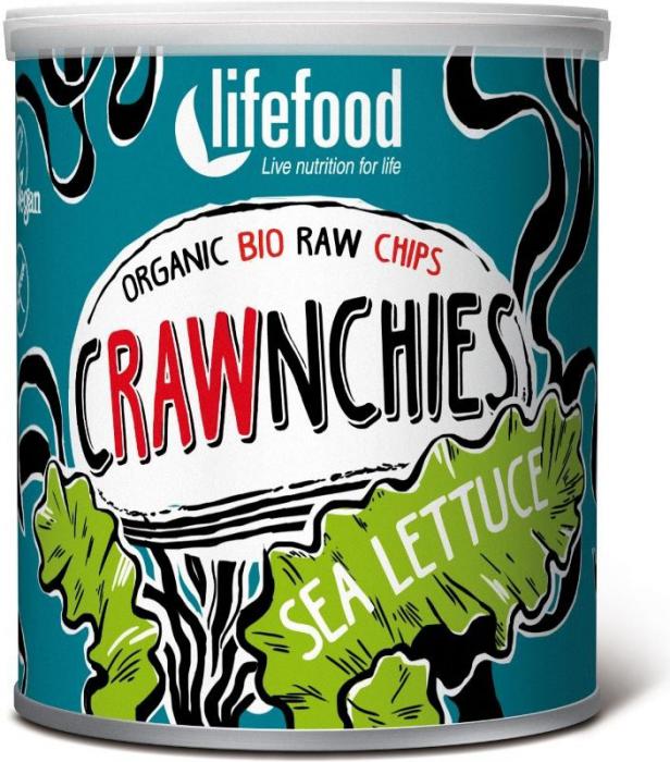 Chips Crawnchies cu Alge Lettuce Raw Bio Lifefood 30gr