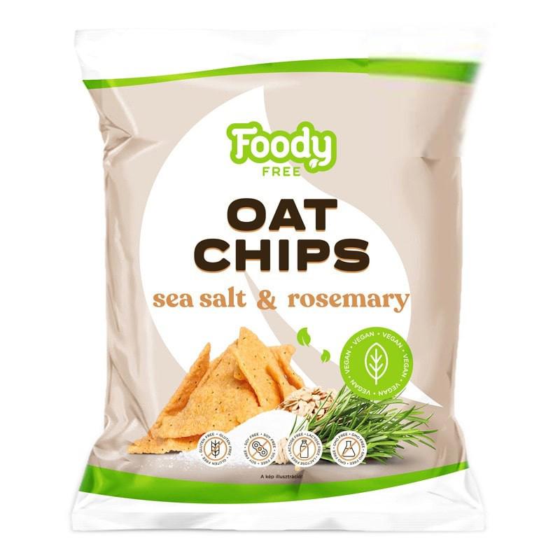 Chips cu Ovaz Sare de Mare si Rozmarin 50 grame Foody Free