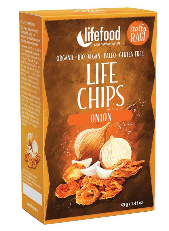 Chips din Ceapa Raw Bio 40gr LifeFood