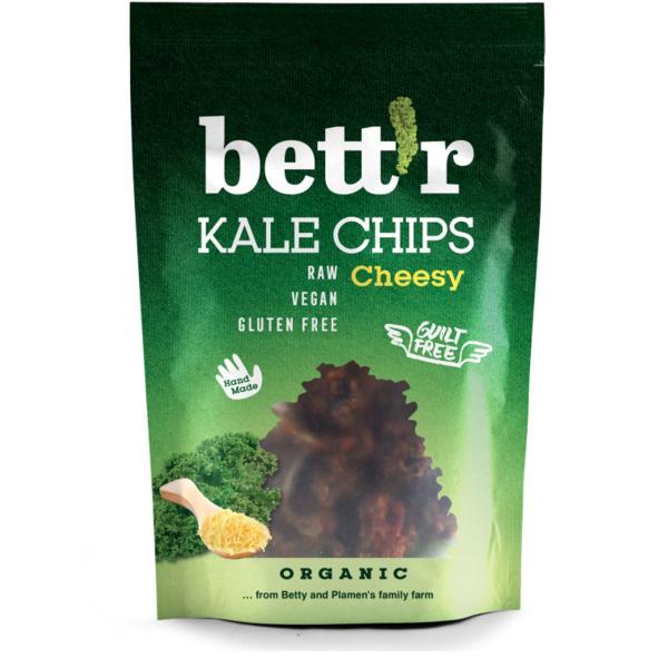 Chips din Kale cu Aroma de Branza Raw Bio 30 grame Bettr