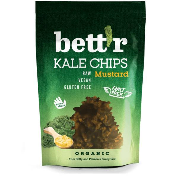 Chips din Kale cu Mustar Raw Bio 30 grame Bettr