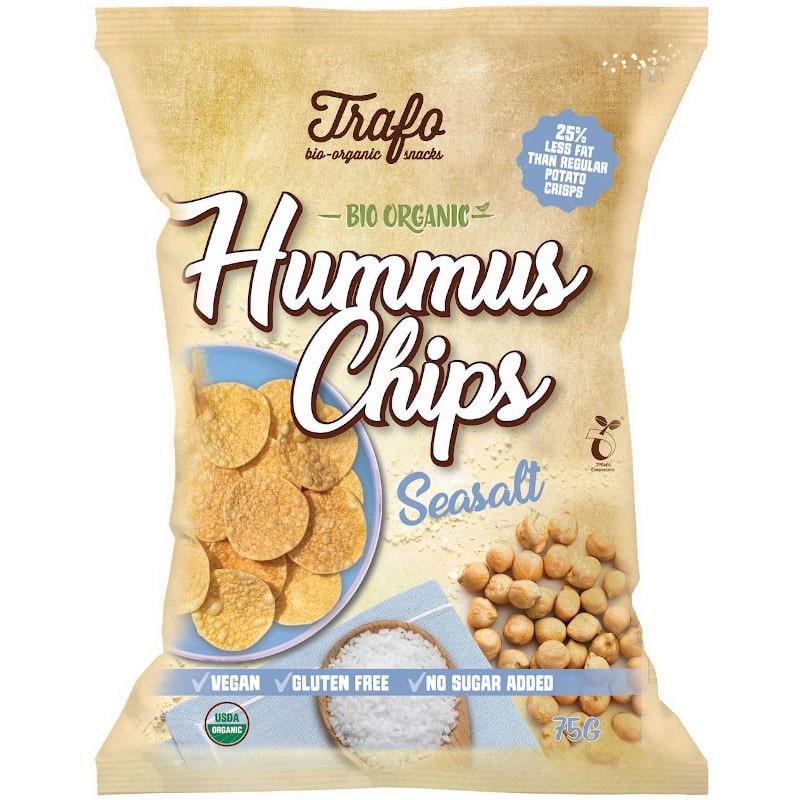 Chips Hummus Sare de Mare Bio 75 grame Trafo