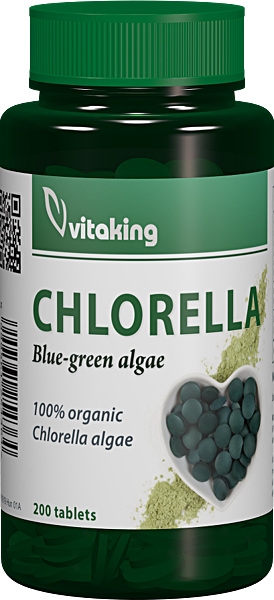 Chlorella 100% 500mg Vitaking 200cpr