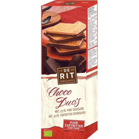 Choco Duo's Biscuti Bio cu Ciocolata Neagra Allos & DeRit 150gr