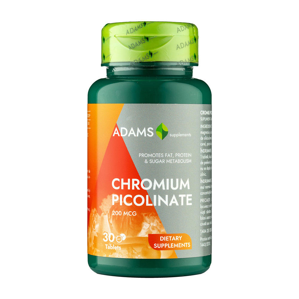 Chromium Picolinate 200mcg Adams Vision 30cps