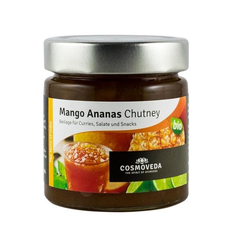 Chutney Bio de Mango si Ananas Cosmoveda 225gr