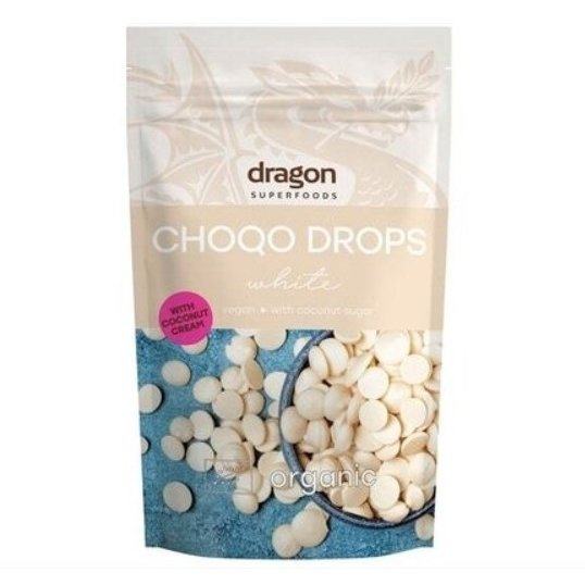 Ciocolata Alba Choco Drops Bio 200 grame Dragon Superfoods