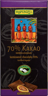 Ciocolata Bio Amaruie 70% Cacao Rapunzel 80gr