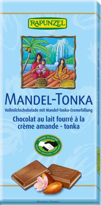 Ciocolata Bio cu Crema Migdale si Tonka Rapunzel 100gr