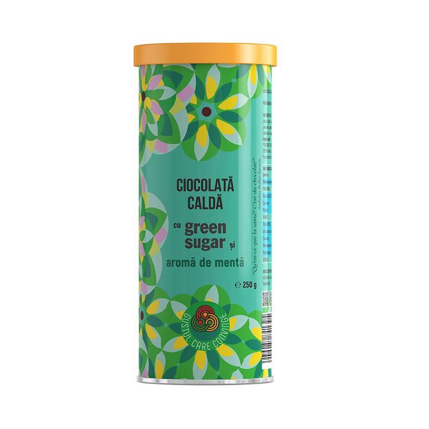 Ciocolata Calda cu Green Sugar si Aroma de Menta 250 grame Laboratoarele Remedia