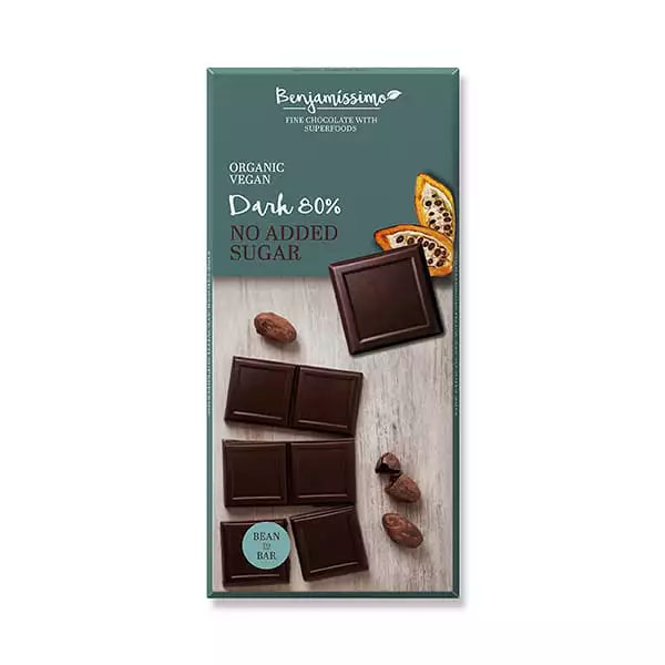 Ciocolata cu 80% Cacao Bio 70 grame Benjamissimo