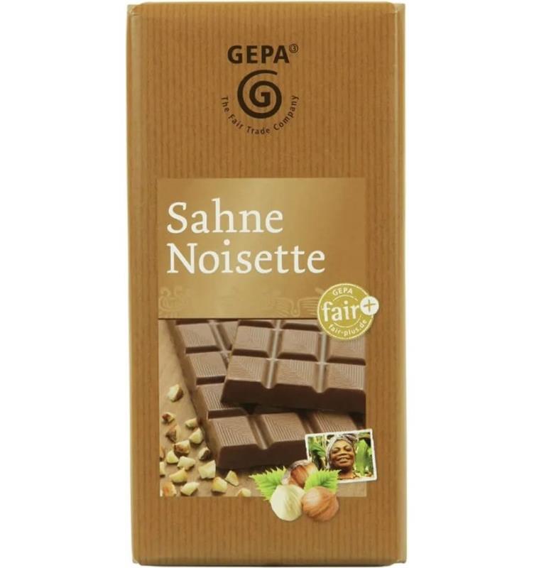 Ciocolata cu Frisca si Alune 100 grame Gepa