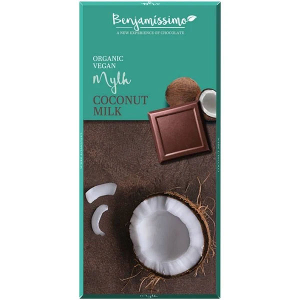 Ciocolata cu Lapte de Cocos Bio 70 grame Benjamissimo