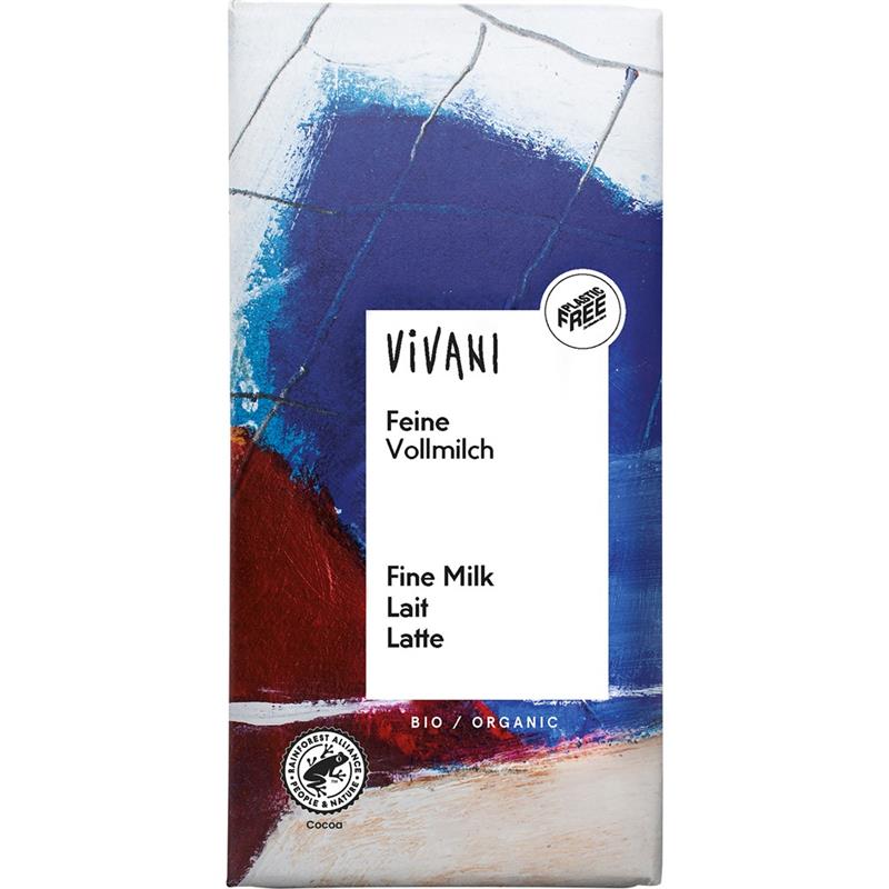 Ciocolata cu Lapte Integral Bio 100 grame Vivani