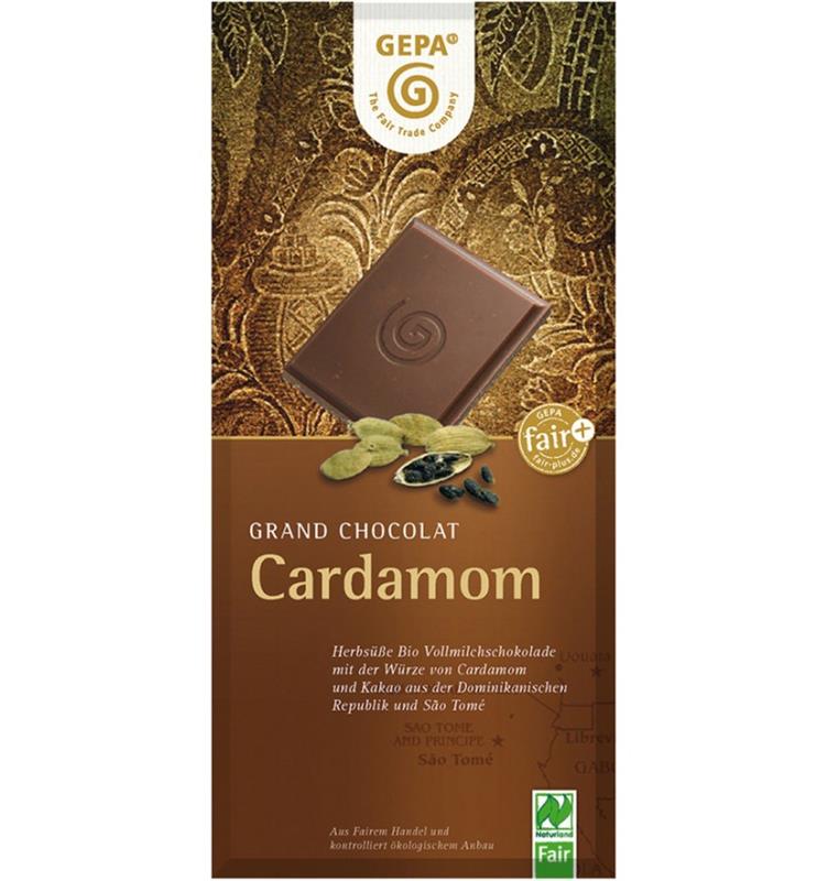 Ciocolata cu Lapte si Cardamon Bio 100 grame Gepa