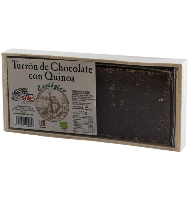 Ciocolata cu Quinoa Bio (minim 30% cacao) Turron 200gr Sole