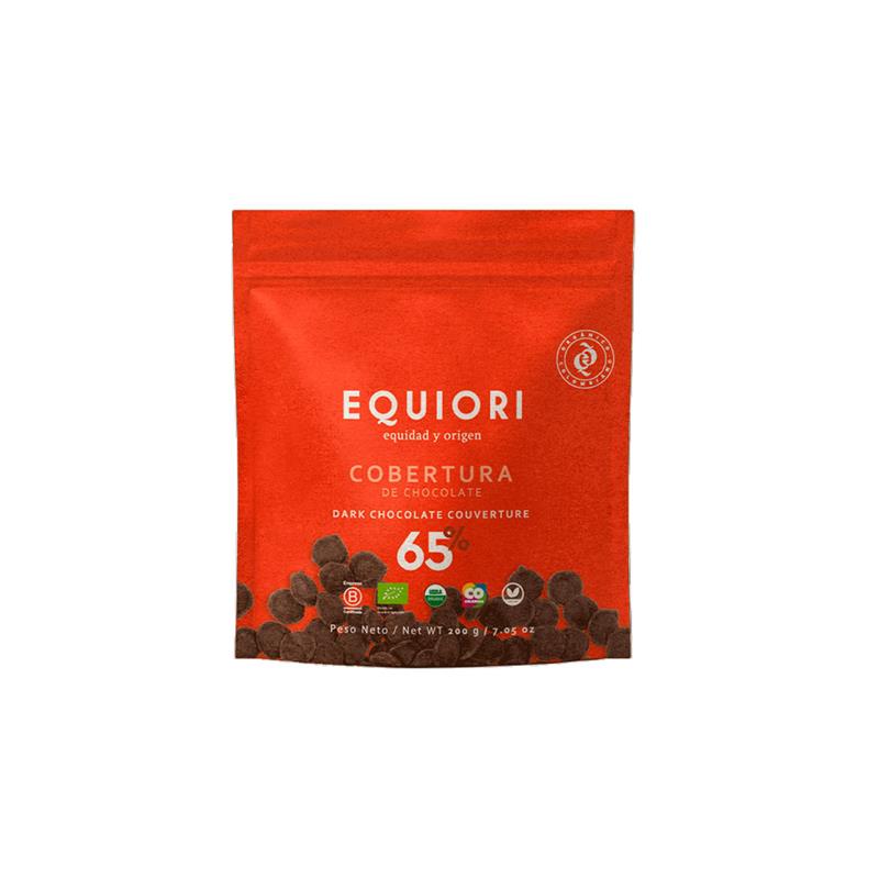 Ciocolata Cuvertura 65% Cacao Bio 200 grame Equiori