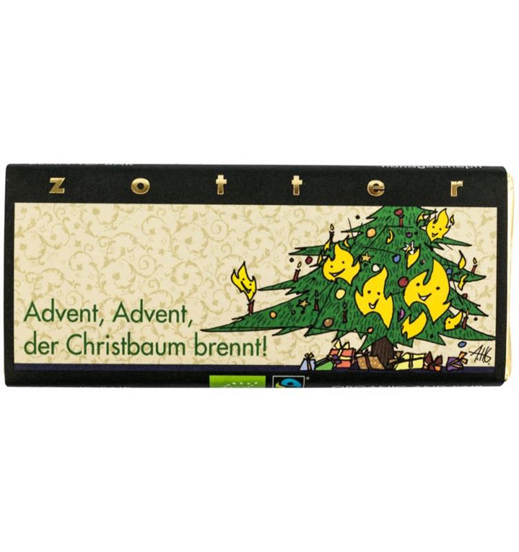 Ciocolata Facuta Manual Bio Editie de Craciun 70gr Zotter