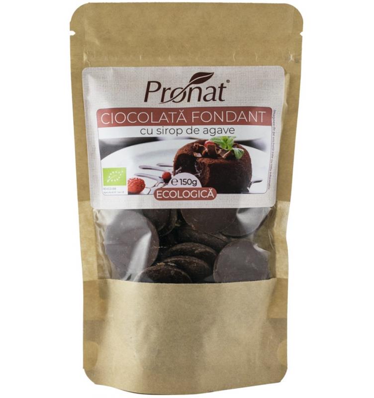 Ciocolata Fondant cu Sirop de Agave Bio 150 grame Pronat