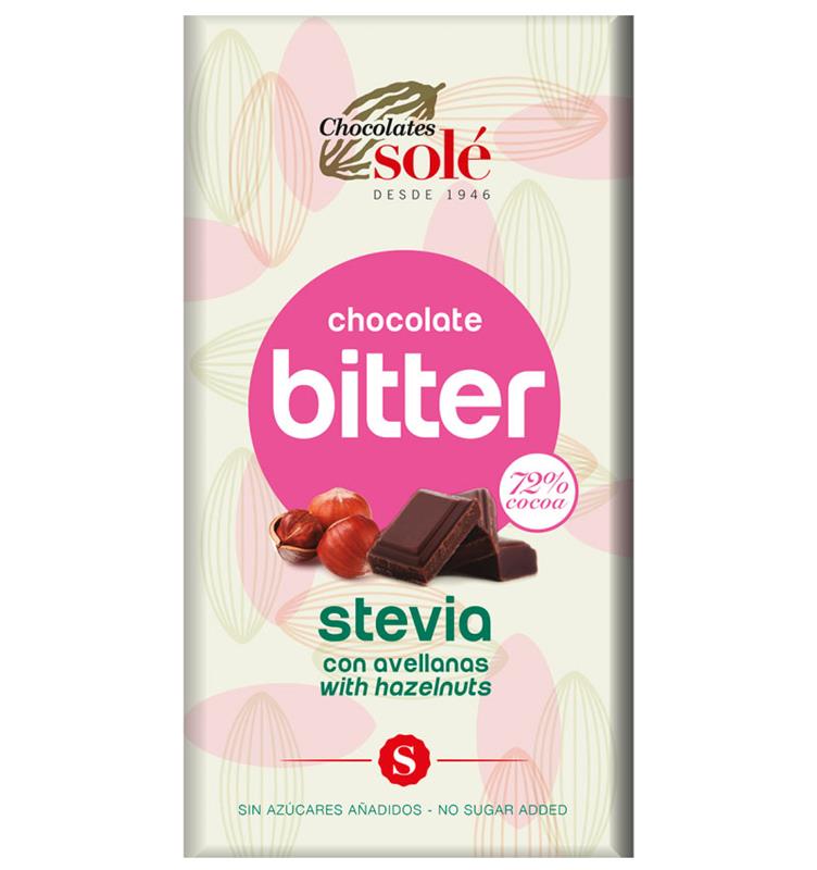 Ciocolata Neagra cu Alune de Padure Minim 72% Cacao Pronat 100gr