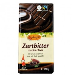 Ciocolata Neagra Indulcita doar cu Xylitol si 55% Cacao Birkengold 100gr