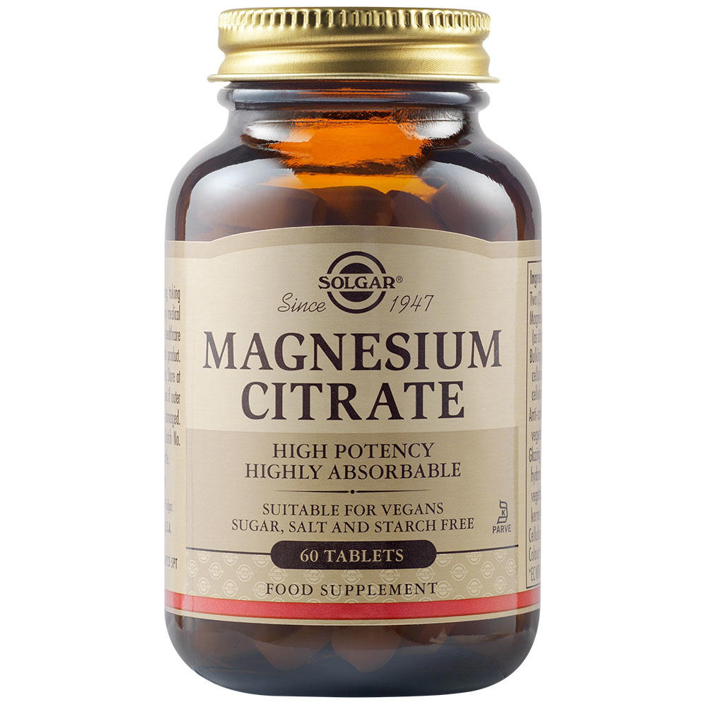 Citrate Magnesium 200mg Solgar 60cps