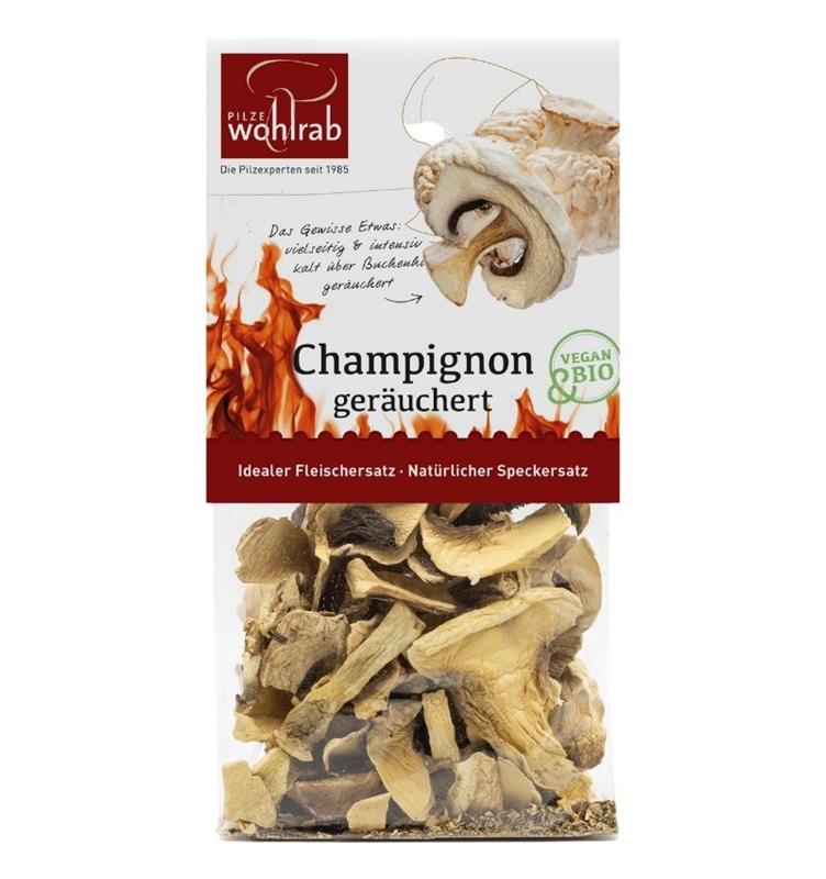 Ciuperci Champignon Afumate Bio 20 grame Wohlrab