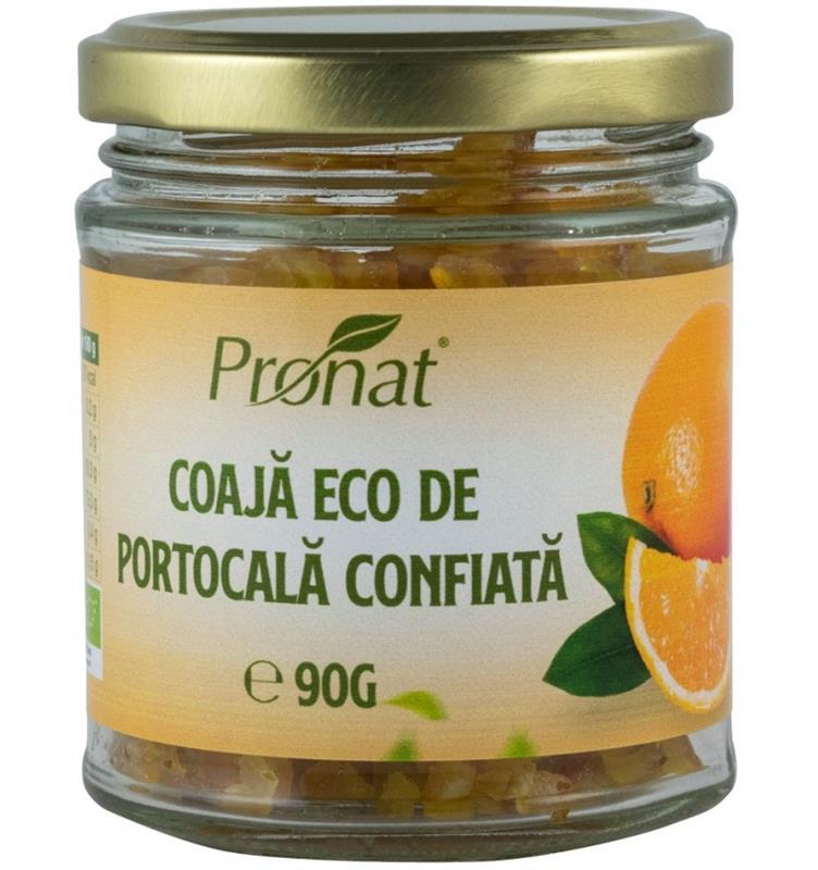 Coaja de Portocale Confiata Bio 90 grame Pronat