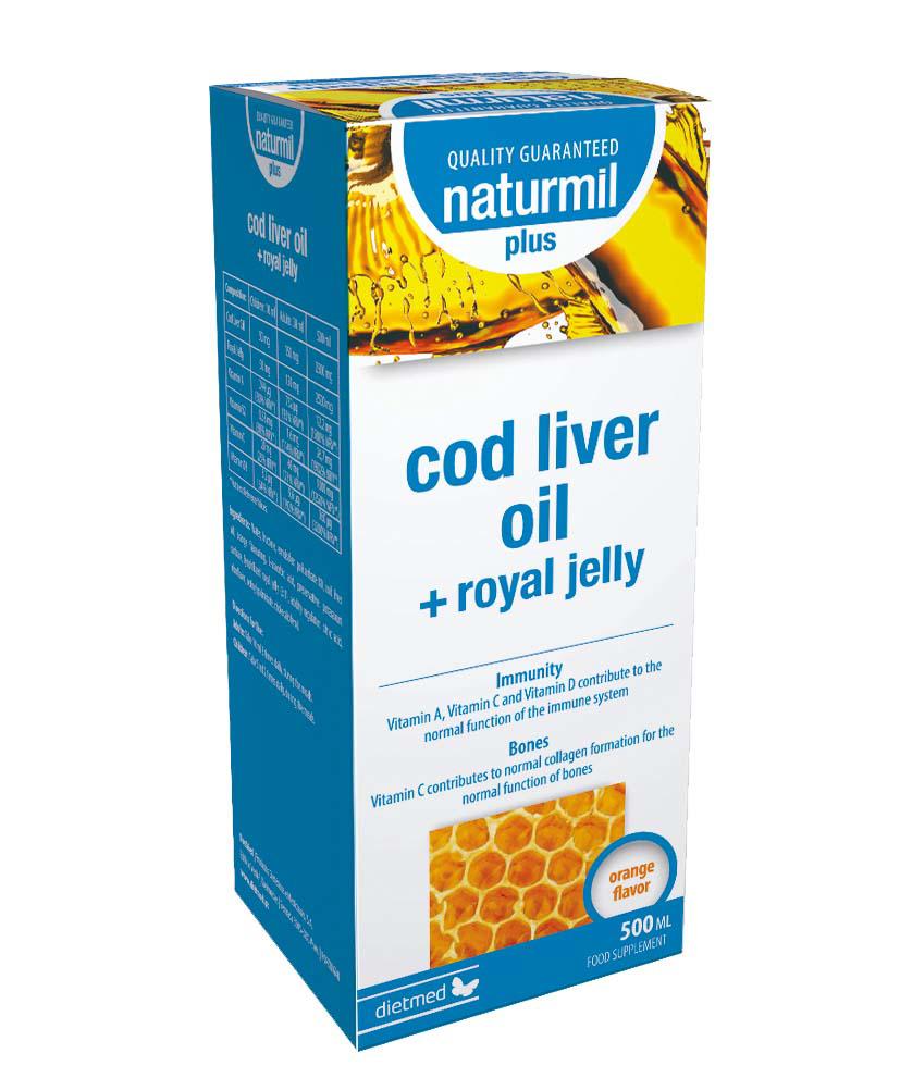 Cod Liver Oil Plus Royal Jelly 500 mililitri DietMed