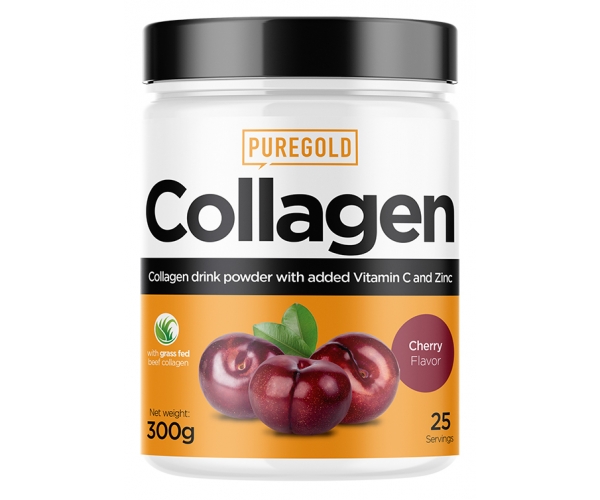 Colagen din Vita Collagen Cherry 300 grame Pure Gold Protein