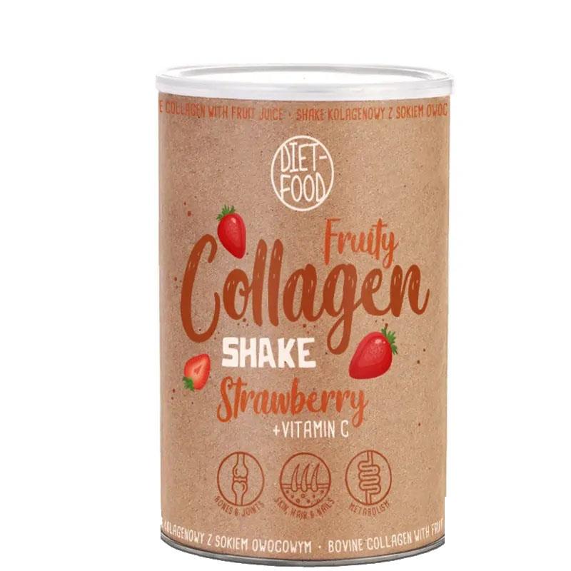 Colagen Fruity Shake Capsuni 300 grame Diet Food