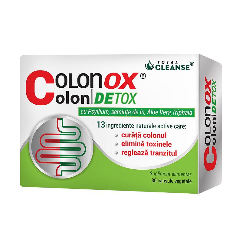 COLONOX Colon DETOX® Curatarea Colonului, Detoxifiere 30 capsule Cosmo Pharm