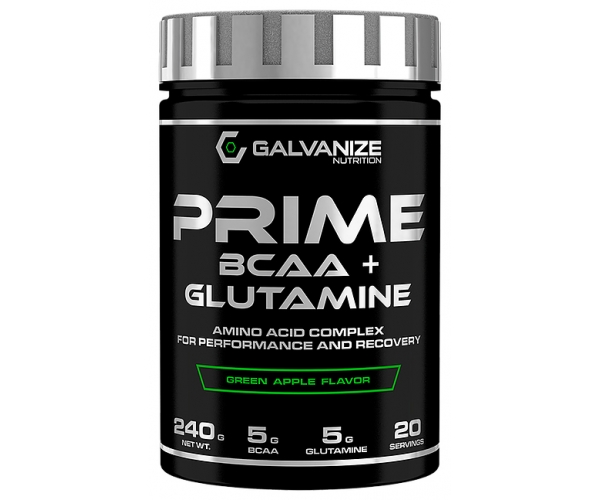 Complex de Aminoacizi Prime BCAA cu Glutamine 240 grame Galvanize