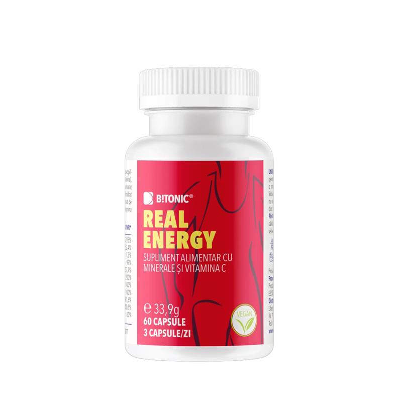 Complex Natural de Minerale Organice Real Energy 60 capsule B!tonic