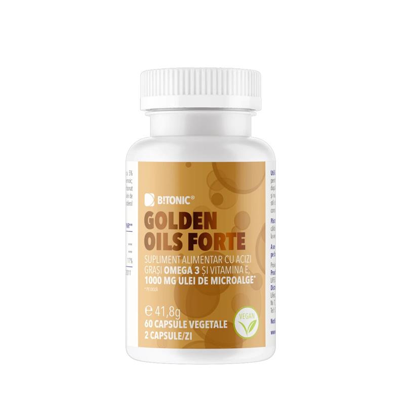 Complex Natural de Omega 3 Golden Oils Forte 60 capsule B!tonic