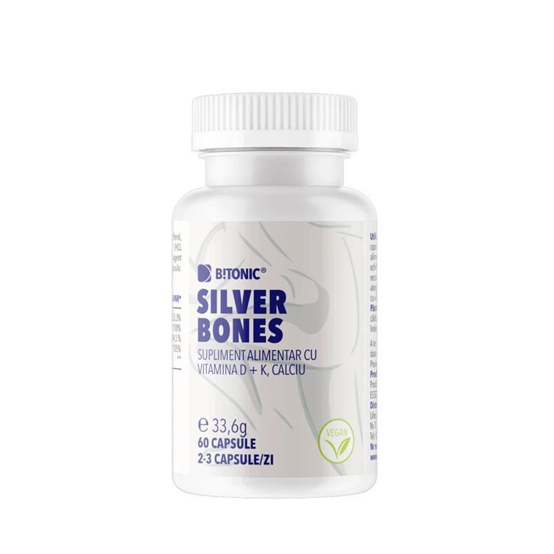 Complex Natural pentru Sistemul Osos si Muscular Silver Bones 60 capsule B!tonic