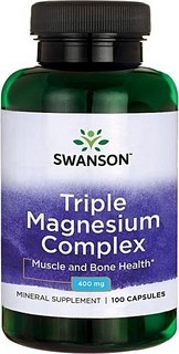 Complex Triplu de Magneziu 400 miligrame 100 capsule Swanson