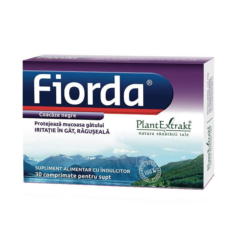 Comprimate cu Aroma de Coacaze Negre Fiorda 30comprimate PlantExtrakt