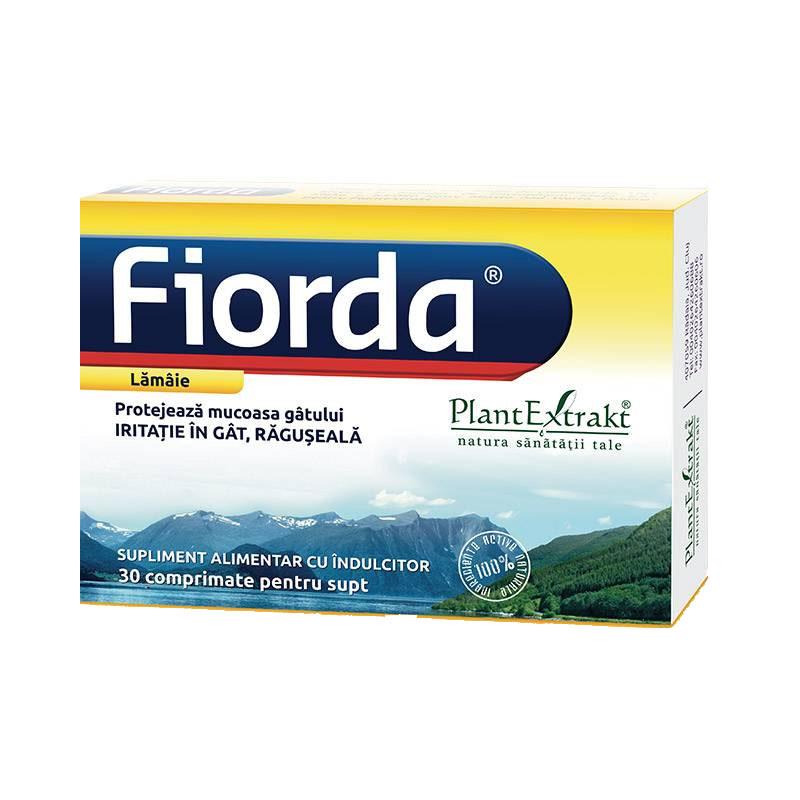Comprimate cu Aroma de Lamaie Fiorda 30 comprimate PlantExtrakt