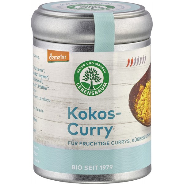 Condiment pentru Curry cu Cocos Bio 65gr Lebensbaum
