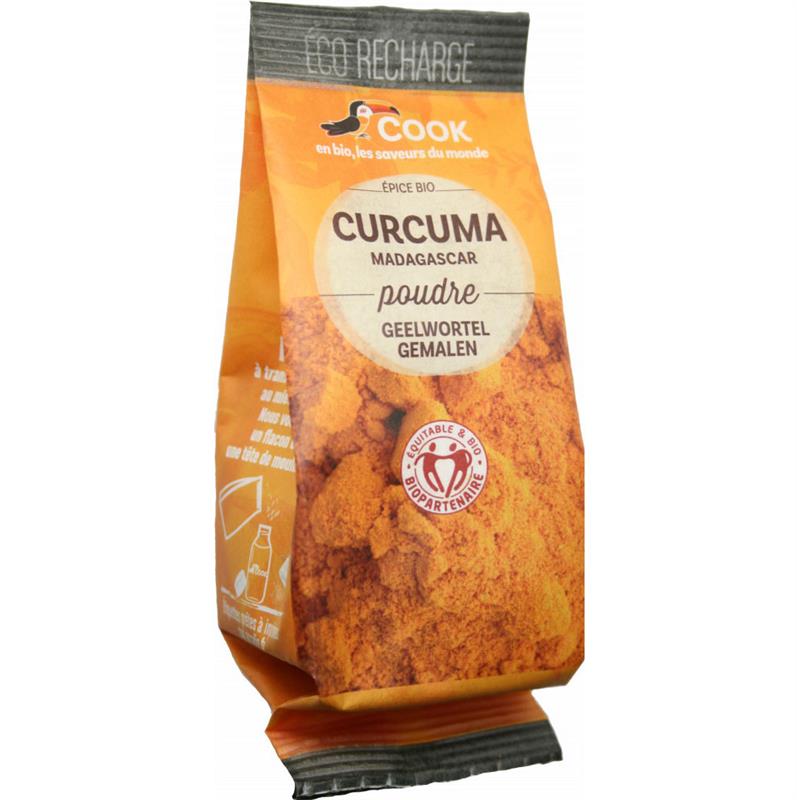 Condiment Turmeric Pudra Bio 35 grame Refill Cook